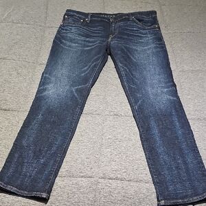 American Eagle Outfitters Men's Dark Blue Straight Jeans 36 X 32 Worn Once